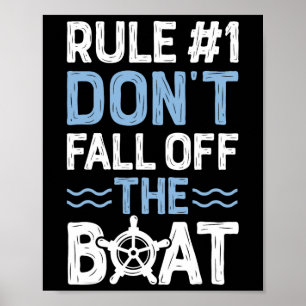 Regel nummer 1 Herfst niet van het cruiseschip Poster