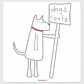 Regel voor honden - Vertel het de katten niet Sticker (Vel)