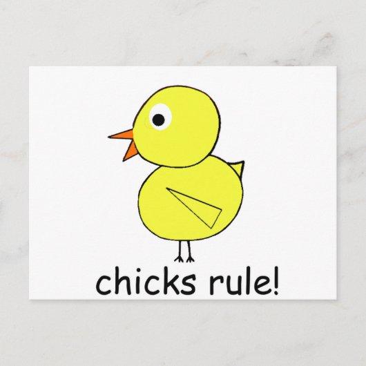 Regel voor kuikens briefkaart (Voorkant)