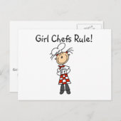 Regel voor meisjes Chefs Briefkaart (Voorkant / Achterkant)
