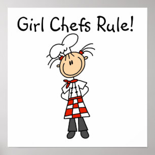 Regel voor meisjes Chefs Poster