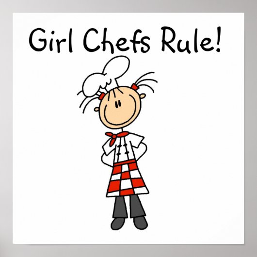 Regel voor meisjes Chefs Poster (Voorkant)