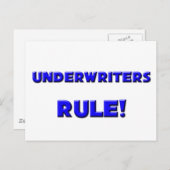 Regel voor underwriters! briefkaart (Voorkant / Achterkant)