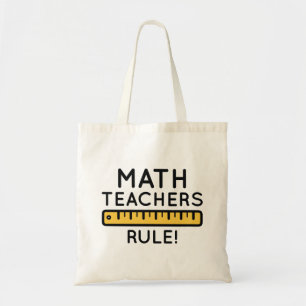 Regel voor wiskunde docenten tote bag