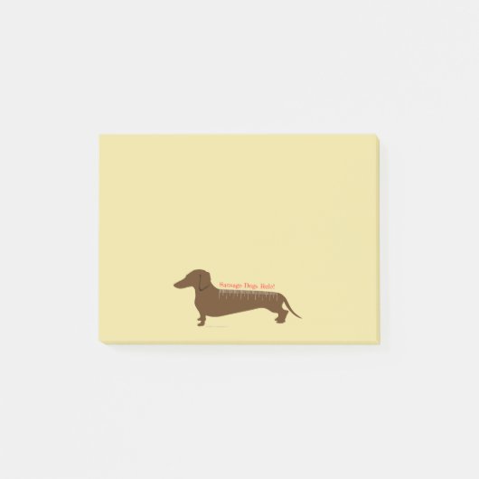 Regel voor worst-honden post-it® notes (Voorkant)