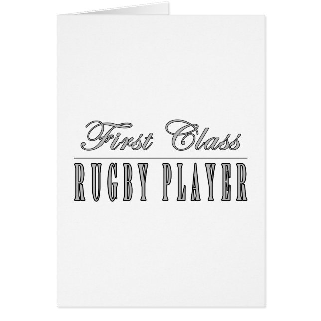 Regelbalspelers : First Class Rugby Player (Voorkant)