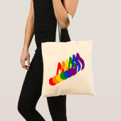 Regelboog van de Muzieknoten Tote Bag (Voorkant (product))