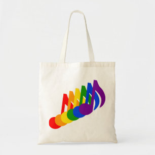 Regelboog van de Muzieknoten Tote Bag