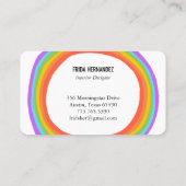 Regelboog Visitekaartje (Achterkant)