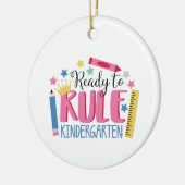 Regelgevende Kindergarten Keramisch Ornament (Links)
