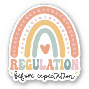 Regelgeving voor verwachting Autisme SPED Leraar Sticker