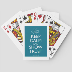 Regelmatig en Show vertrouwen houden Pokerkaarten