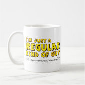 Regelmatig soort man Funny Mug Humor Koffiemok (Links)