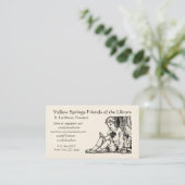 Regelmatig Visitekaartje bibliotheekgedicht (Staand voorkant)