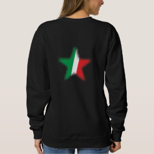 Regelmatige Italiaanse vlag Graffiti Star Graphic Trui