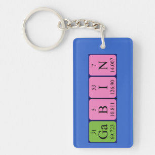 Regelmatige naam Gabin Sleutelhanger