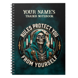 Regels Beschermen Je Tegen Jezelf Teal Smoke Reape Notitieboek