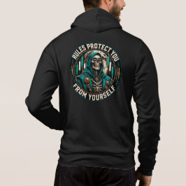 Regels Beschermen Je Tegen Jezelf Terug Hoodie