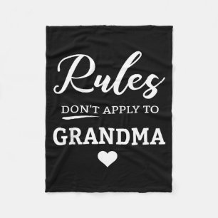 Regels gelden niet voor oma  fleece deken