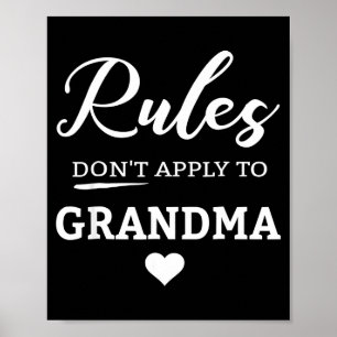 Regels gelden niet voor oma  poster