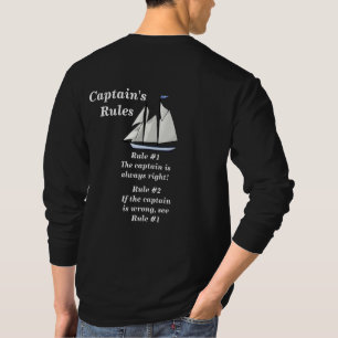 Regels van de kapiteins t-shirt