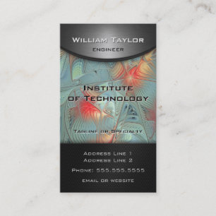 Regels van kracht - metaallook elegance met QR-cod Visitekaartje