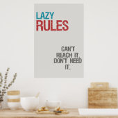 Regels van Lazy Poster (Keuken)