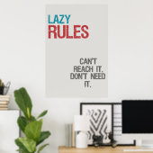 Regels van Lazy Poster (Thuiskantoor)