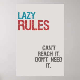 Regels van Lazy Poster