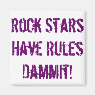 Regels van Rock Stars Magnet Magneet