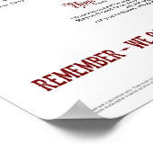 Regels van Zombie Apocalypse House Poster (Hoek)