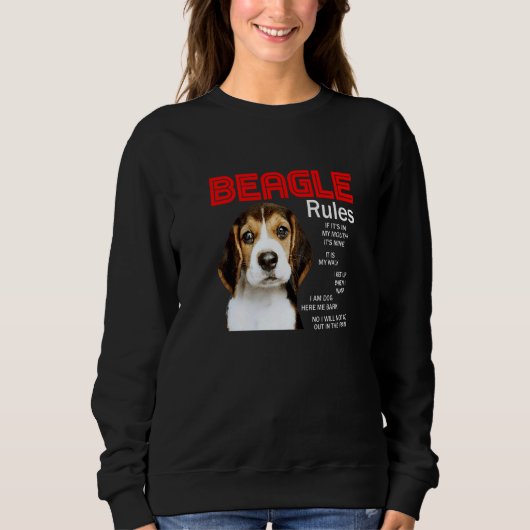 Regels voor de eigenaar van een Beagle Dog 1 Trui (Voorkant)