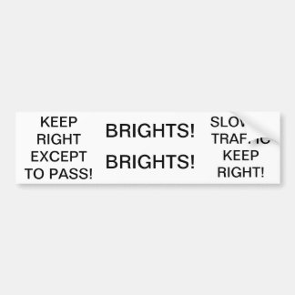 Regels voor de routinematige herinneringen bumpersticker