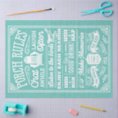 Regels voor de veranda tissuepapier (Craft)