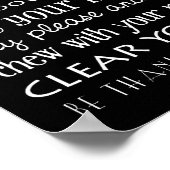 Regels voor gezinstabel poster (Hoek)