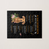 Regels voor het Dachshund-huis Legpuzzel (Horizontaal)