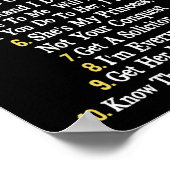 Regels voor het doden van mijn kleindochter Fun Fa Poster (Hoek)