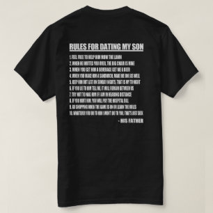 Regels voor het doden van mijn zoon t-shirt