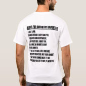 Regels voor het drogen van mijn T-shirt (Achterkant)