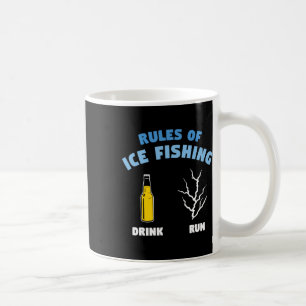 Regels Voor Ijsvissen Drink Run Visser Hengelaar Koffiemok
