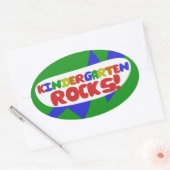 Regels voor kinderen ovale sticker (Envelop)