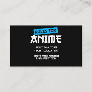 regels voor kleding voor dieren manga art cosplay  visitekaartje