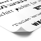 Regels voor poster toiletten (Hoek)