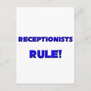 Regels voor receptionisten! briefkaart