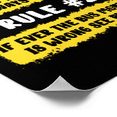 Regels voor schoolbusmonitor poster (Hoek)