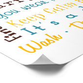 Regels voor wasruimte poster (Hoek)