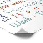 Regels voor wasruimte poster (Hoek)