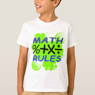 Regels voor wiskunde t-shirt