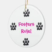 Regelversiering voor fosters en redders keramisch ornament (Links)