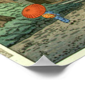 Regen bij Enryakuji Temple Shin Hanga Print (Hoek)